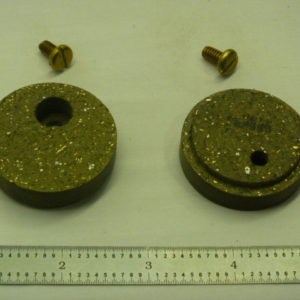 PAIR AUX BRAKE PUCKS W/SCREWS