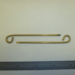 PAIR, BRASS TAPE FEED GUIDES