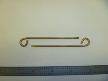 PAIR, BRASS TAPE FEED GUIDES